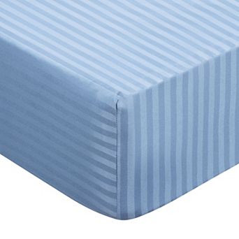 100gsm Polyester Striped Soft Fitted Sheets Deep Pocket 16 Inch, 39"w X 75"l