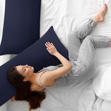 2 Pcs Body Pillow Cover with Zipper Closure Brushed Microfiber Body 20"x60"