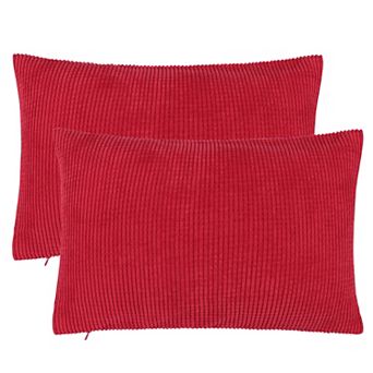 Throw Pillow Cover Corn Stripe Throw Pillow Case Shell for Sofa 2 pc 12"x18"