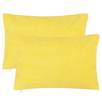 Throw Pillow Cover Corn Stripe Throw Pillow Case Shell for Sofa 2 pc 12"x18"