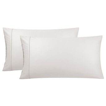 Pillowcase Set of 2 Soft Cotton with Zipper Standard 20"x26"