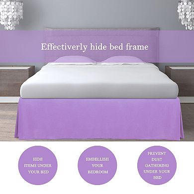 Classic Bed Skirt Pleated Tailored Styling Dust Ruffled Hotel Quality King 78" x 80"