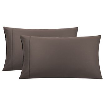 Pillowcase Set of 2, Soft Cotton with Zipper Queen 20" x 30"