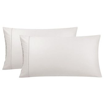 Pillowcase Set of 2, Soft Cotton with Zipper Queen 20" x 30"