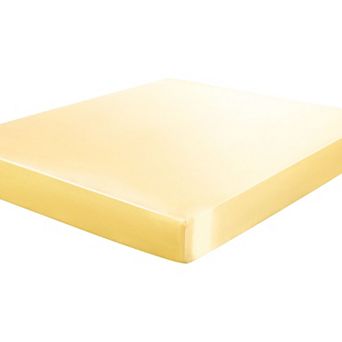 Satin Fitted Sheet Only, Silky Deep Pocket Bed Sheet Soft Luxury Twin 74" x 38"(L*W)