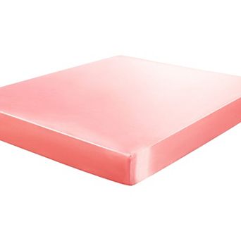 Satin Fitted Sheet Only, Silky Deep Pocket Bed Sheet Soft Luxury Twin 74" x 38"(L*W)