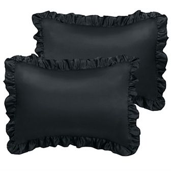 2 pc Satin Silk Pillow Cases Cover Housewife Cushion King 20"x36"