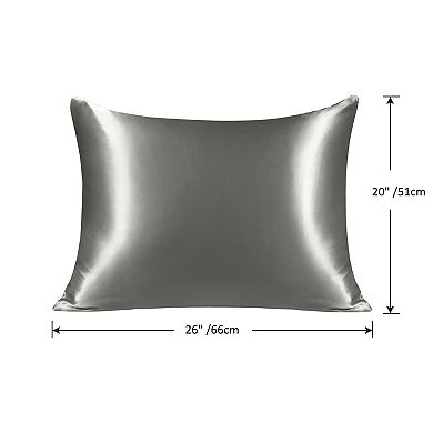 19 Momme Silk Pillowcase for Hair Skin with Zipper Standard 20" x 26"
