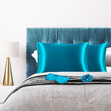 Set of 2 Satin Pillowcase Durable&Soft Enveloped King 20" x 36"