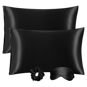 Set of 2 Satin Pillowcase Durable&Soft Enveloped King 20" x 36"