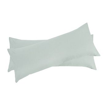 2 pc Bolster Soft 1800 Microfiber Support Cushion Body Pillow Covers Body 20"x48"
