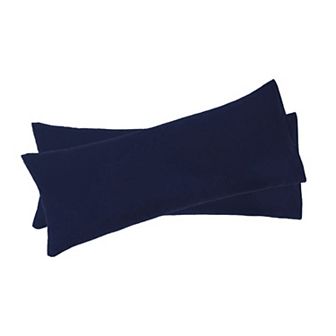 2 pc Bolster Soft 1800 Microfiber Support Cushion Body Pillow Covers Body 20"x48"