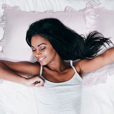 2PCS Satin Silk Pillow Cases Cover Housewife Cushion Standard 20"x26"