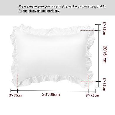 2PCS Satin Silk Pillow Cases Cover Housewife Cushion Standard 20"x26"