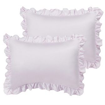 2 pc Satin Silk Pillow Cases Cover Housewife Cushion Standard 20"x26"