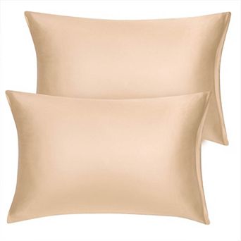 2 pc Soft Silky Satin Pillow Cases Covers Standard 20"x26"