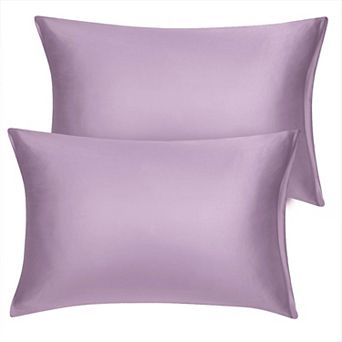 2 pc Soft Silky Satin Pillow Cases Covers Standard 20"x26"
