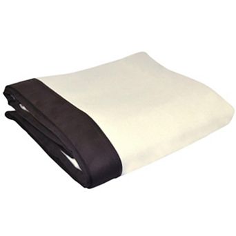 80/20 Hampton Throw Microsuede Edging Blanket 50"x65"
