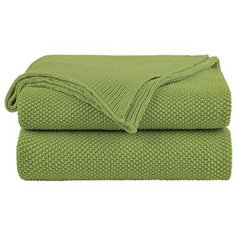100% Cotton Knit Throw Blanket Lightweight Soft Blanket Throw 50"x70"