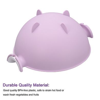 Kitchen Strainer Colander 2PCS, Plastic Food Strainer Washing Basket