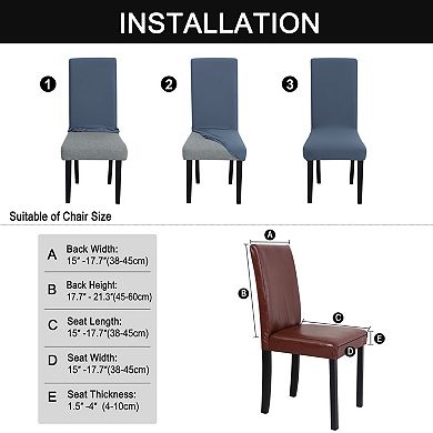 Dinning Room Hotel Stretch Chair Cover Removable Slipcover