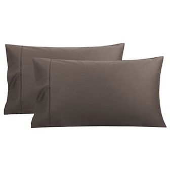 Set of 2 Soft Cotton Pillow Covers with Envelope Queen 20"x30"