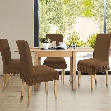 Spandex Stretch Washable Dining Stool Chair Cover Slipcover