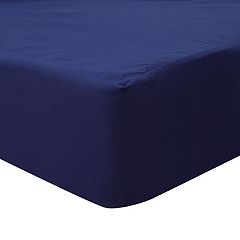 PiccoCasa Fitted Sheet Waterproof Bedding Sheet, Navy Blue Full