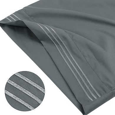 Microfiber Pillowcases 2 Pcs with Embroidery Envolop Closure Standard 20"x26"