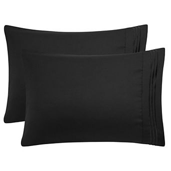 Microfiber Pillowcases 2 pc with Embroidery Envolop Closure Standard 20"x26"