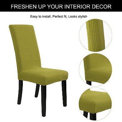 Knit Stretch Polyester Spandex Stylish Modern Thickening Chair Cover