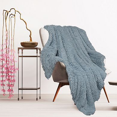 Luxury Shaggy Faux Fur Blanket Soft Warm Sherpa Reverse for Sofa Couch Bed Twin 60"x80"
