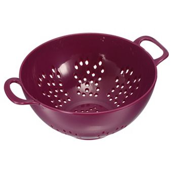 Rice Sieve Washing Colander Strainer Drainer Fruit Cleaning Bowl Purple