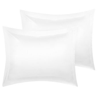 2 pc Pillow Shams Satin Pillow Cases King 20"x36" Oxford Pillowcases