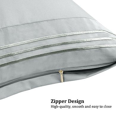 Microfiber Body Pillowcases Set of 2 with Zipper Body 20" x 54"