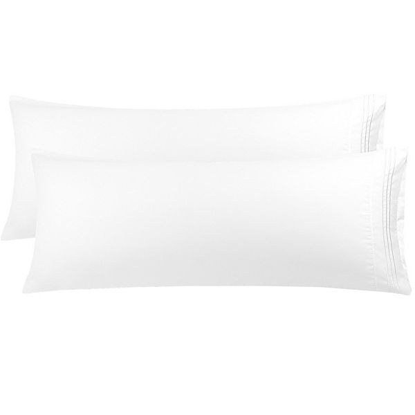 Microfiber Body Pillowcases Set of 2 with Zipper Body 20" x 54"