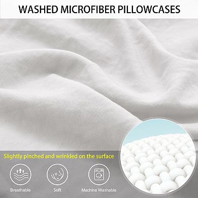 Brushed Body Pillowcase Washed Microfiber Envelope Closure Body 20"x60"