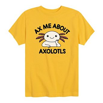 Boys 8-20 Ax Me About Axolotls Graphic Tee