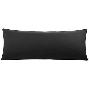 Soft Breathable Delicate Piping Pillow Covers with Zipper Closure Body 20" x 54"