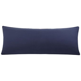 Soft Breathable Delicate Piping Pillow Covers with Zipper Closure Body 20" x 54"