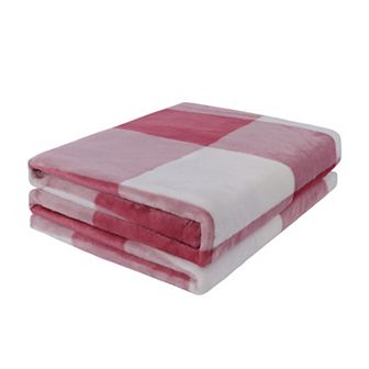 Plaid Buffalo Checker Christmas Blanket Soft Plush Fleece for Sofa Bed Twin 60"x78"