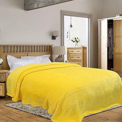 Fleece Shaggy Throw Blanket Lightweight Plush Microfiber for Sofa Couch Bed King 90"x108"