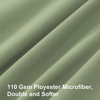 Set of 2 Cool and Breathable 1800 Series Microfiber No-Zipper Pillowcases King 20" x 36"