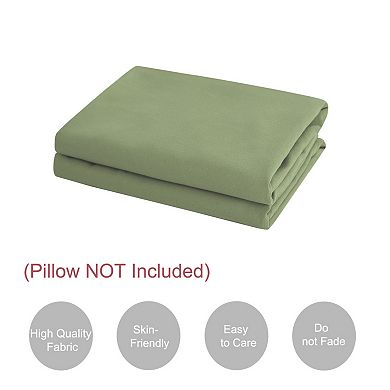 Set of 2 Cool and Breathable 1800 Series Microfiber No-Zipper Pillowcases King 20" x 36"