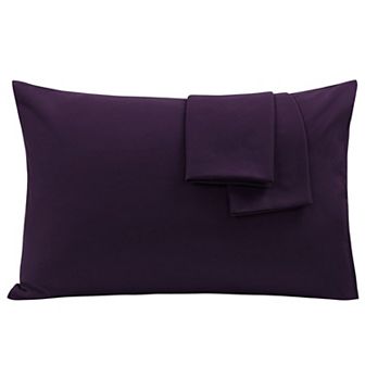 Set of 2 Cool and Breathable 1800 Series Microfiber No-Zipper Pillowcases King 20" x 36"