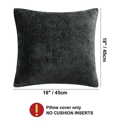 Soft Chenille Throw Pillow Covers Water Repellent 18