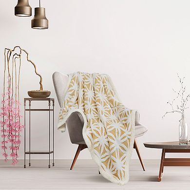 Soft Snowflake Sherpa Fleece Throw Blanket Throw 50"x60"