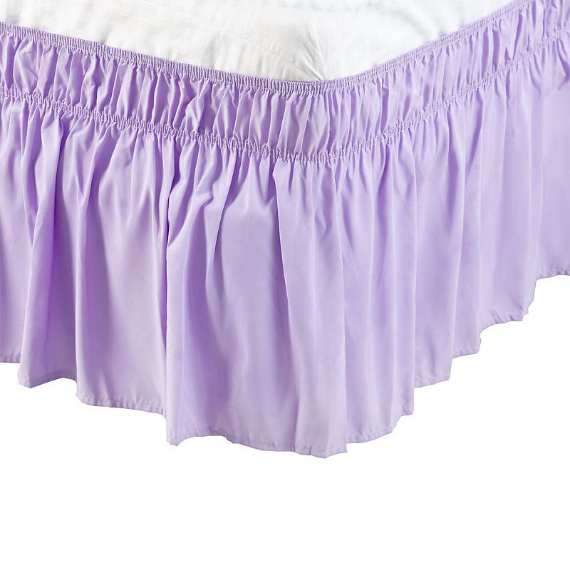  Purple Lavender Bed Skirt with Split Corners King Size