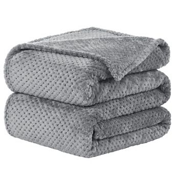 Soft Mesh Flannel Fleece Blanket Plush 90"x108"