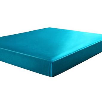 Satin Fitted Sheet, Silky 12" Deep Pocket Bed Sheet Soft Luxury Queen 79" x 60"(L*W)